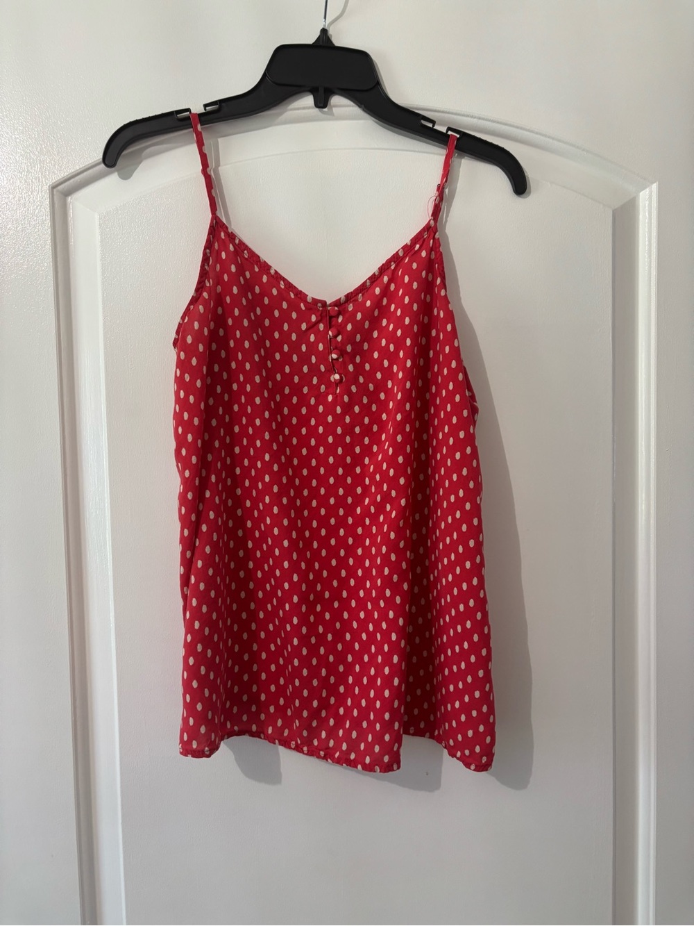 GAP Red Polka Dot Spaghetti Strap Camisole
